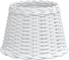 vidaXL Καπέλο Φωτιστικού Λευκό Ø30x20 εκ. από Wicker