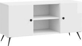 VidaXL Ντουλάπι TV 102 x 34,5 x 50 εκ. Γυαλιστερό Λευκό