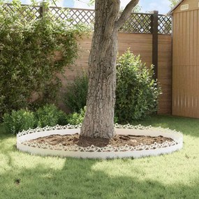 vidaXL Περιγράμματα γκαζόν 20 pcs 103 x 0,05 x 22 εκ Ατσάλι Λευκό