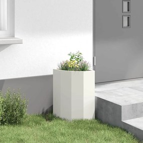 vidaXL Γωνιακό Ροδόδεντρο Λευκό 30 x 30 x 50 cm Ατσάλι