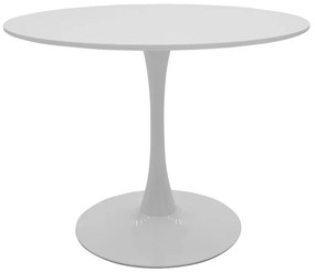 Τραπέζι Balou pakoworld MDF λευκό Φ100x75εκ