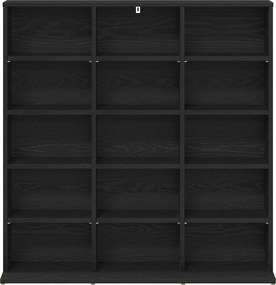 vidaXL Ντουλάπα CD Μαύρη Δρυς 96 x 23,5 x 97,5 εκ. Επεξεργασμένο Ξύλο