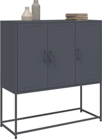 vidaXL Ντουλάπι Ανθρακί 100,5x39x107 εκ. από Ατσάλι