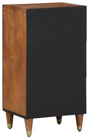 vidaXL Πλαϊνό γραφείο με ράφι Καφέ 40 x 33.5 x 75 εκ Μασίφ ξύλο μάνγκο