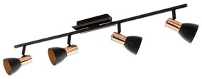 Φωτιστικό Σποτ Led 94587 Black - Copper Barnham Eglo Metal