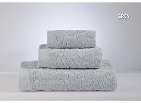 Πετσέτες Classic 600 (3τμχ) Grey Down Town Towels Set 70x140cm 100% Cotton