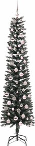 vidaXL Τεχνητό Χριστουγεννιάτικο Δέντρο με 300 LED Πράσινο 210 cm