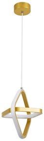 Φωτιστικό Οροφής Rose 61066 Led 22W 24x22x24cm Gold GloboStar