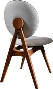 Καρέκλα 2τμχ Καρυδιά / Κρέμ TOUCH 54x55x93