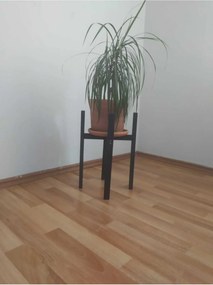 Stewehome Μαύρη ξύλινη γλάστρα οργανωτής από πεύκο Μαύρο