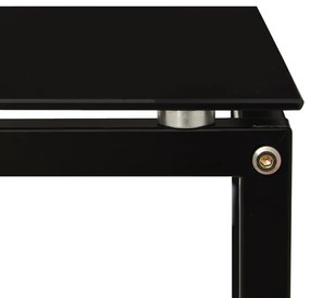 vidaXL Τραπέζι Κονσόλα Μαύρο 40 x 40 x 60 εκ. από Ψημένο Γυαλί