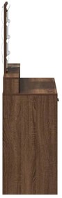 vidaXL Τραπέζι περιποίησης Καφέ 79 x 41 x 140 εκ. Επεξεργασμένο ξύλο