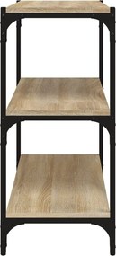 vidaXL Βιβλιοθήκη Sonoma Δρυς 60x33x70,5 εκ. Επεξεργ. Ξύλο &amp; Ατσάλι