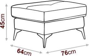 Πουφ Phaedra - 76.00Χ64.00Χ45.00cm
