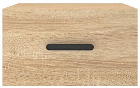 vidaXL Κομοδίνα Επιτοίχια 2 τεμ. Sonoma Δρυς 35 x 35 x 20 εκ.