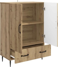 vidaXL Πλαϊνό γραφείο Artisan Δρυς 66 x 34,5 x 95 εκ.