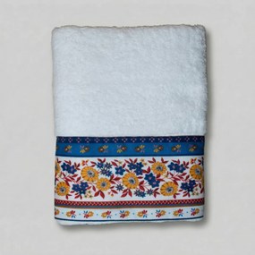 Πετσέτα Προσώπου (50x100) White Fabric Loretta White 600gsm
