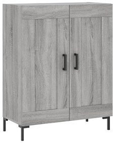 vidaXL Ντουλάπι Γκρι Sonoma 69,5 x 34 x 180 εκ. Επεξεργασμένο Ξύλο