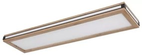 Πλαφονιέρα Φωτιστικό Οροφής LED 24W Καφέ-Μαύρο 80x20cm Carla 41589D4 Globo Lighting-41589D4-Καφέ 41589D4