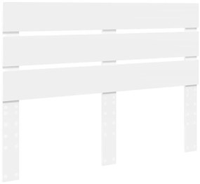 vidaXL Κεφαλάρι με κεφαλάρι Λευκό 140 cm Επεξεργασμένο ξύλο