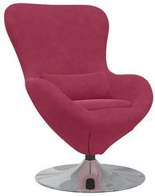 vidaXL Κάθισμα-αυγό Μπορντό 63 x 73 x 90 εκ Βελούδο