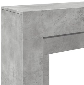 vidaXL Πλαίσιο Τζακιού Γκρι Σκυρ. 100x30x87,5 εκ. από Επεξ. Ξύλο