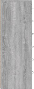 vidaXL Ντουλάπι με 6 Συρτάρια Γκρι Sonoma 50x34x96 εκ. Επεξεργ. Ξύλο