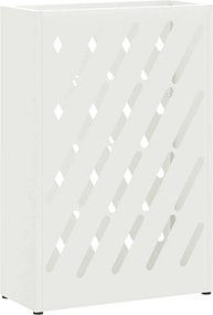 vidaXL Σχέδιο &amp; βάση αποθήκευσης Λευκό 28 x 12 x 41 εκ Ατσάλι