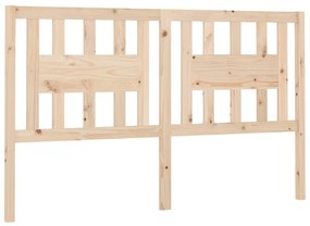 vidaXL Κεφαλάρι Κρεβατιού 166 x 4 x 100 εκ. από Μασίφ Ξύλο Πεύκου