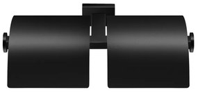 Χαρτοθήκη Διπλή με Καπάκι Sanco Enigma Black Mat 26127-M116