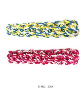 Παιχνίδι σκύλου σχοινί πλεκτό - 20cm - 12pcs - 550632