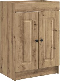 vidaXL Σετ Επίπλων Μπάνιου Artisan Δρυς 56 x 37,5 x 81 εκ