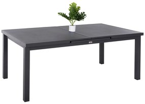 DINING ALUMINUM TABLE KRINTER  ANTHRACITE- EXPANDABLE 240/180Χ100Χ77Hcm