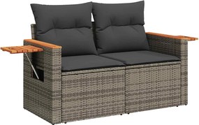 vidaXL Σετ Καναπέ Κήπου 12 pcs Γκρι συνθετικό ρατάν