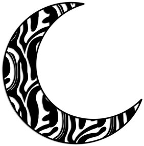 Διακοσμητικό Τοίχου Crescent 891TNL3268 49x49cm Black Wallity Metal