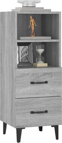 vidaXL Ντουλάπι Γκρι Sonoma 34,5x34x90 εκ. από Επεξεργασμένο Ξύλο