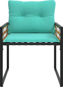 vidaXL Σετ Εξωτερικών Επίπλων με μαξιλάρι 3 pcs Τιρκουάζ