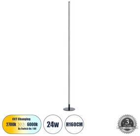 Επιδαπέδιο Φωτιστικό Μονόφωτο Μαύρο DALUMA 60470 Globostar 60470 Μαύρο