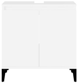vidaXL Ντουλάπι Νιπτήρα Λευκό 58 x 33 x 60 εκ. από Επεξεργασμένο Ξύλο