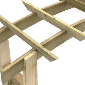 vidaXL Αψίδα Καφασωτό 150 x 60 x 210 εκ. από Ξύλο