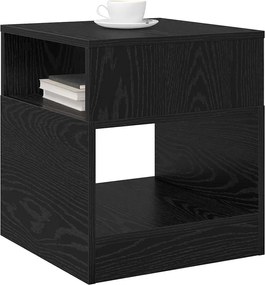 vidaXL End Table 2 pcs Μαύρη Οξυά 40,5 x 40 x 45 εκ Επεξεργασμένο ξύλο