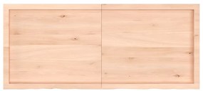 vidaXL Ράφι Τοίχου 140x60x(2-6) εκ. από Ακατέργαστο Μασίφ Ξύλο Δρυός