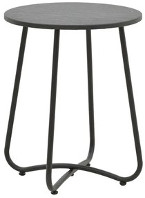 Τραπέζι Bramwell pakoworld μέταλλο ανθρακί Φ40x50εκ