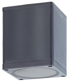 GU10  SQUARE CEILING LUMINAIRE 230V AC DARK GREY IP65 GU10 MAX.35W