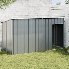 vidaXL Σπιτάκι Σκύλου με Οροφή Ανθρακί 196x91x110 εκ Γαλβαν. Χάλυβας