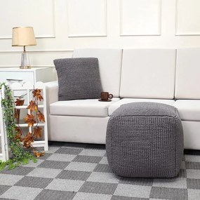 Πούφ Σκαμπό FL822 Fylliana Τετράγωνο Γκρί 45x45x45εκ. 45x45x45 εκ.