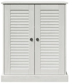 vidaXL Ντουλάπι Μπάνιου Λευκό 68 x 34 x 80 εκ Μασίφ ξύλο πεύκου