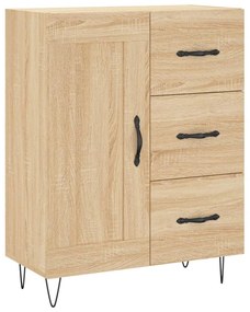 vidaXL Ντουλάπι Sonoma δρυς 69,5 x 34 x 180 εκ. από Επεξεργασμένο Ξύλο