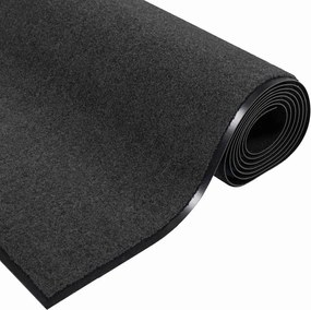vidaXL Χαλάκι Εξώπορτας Ανθρακί και Μαύρο 60 x 180 cm 100% Πολυαμίδιο