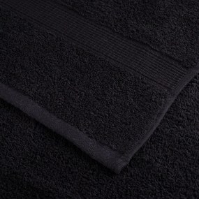 vidaXL Πετσέτες 2 pcs Μαύρο 15 x 21 cm Βαμβάκι